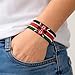 FAHARI Kenya Flag Beaded Bracelet - Adjustable and Expandable, Perfect for Teenagers and Adults with Smaller Arm Sizes.