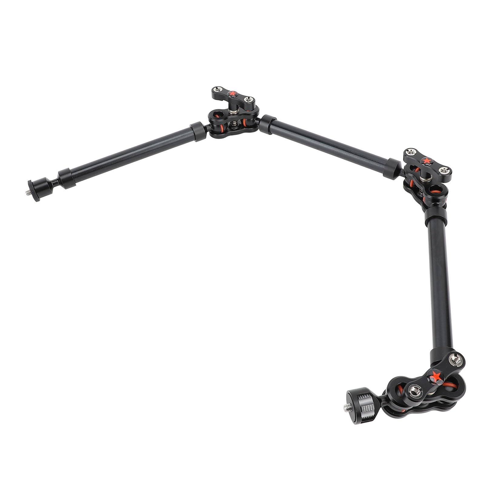 Brazo Mágico de Fricción Articulado Ajustable de 29,7 Pulgadas, Brazo Articulado Desmontable Flexible de 3 Secciones con Tornillos de 1/4 Pulgadas, Soporte Articulado para Cámara