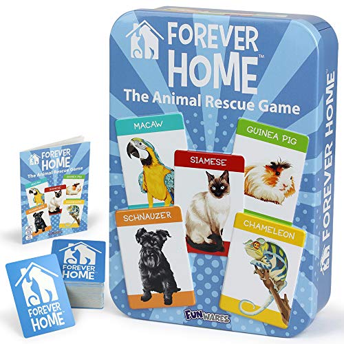 Funwares Forever Home - Animal Card Game for Ages 7 and Up, 2-6 Players
