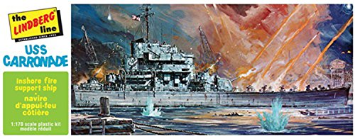 Modèle USS Caronade Lindberg 1:168 maquette bateau militaire plastique