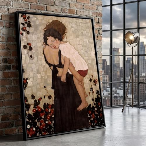TONGYINLI Tableau sur toile de salon, portrait de famille vintage pour votre séjour
