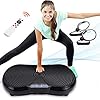 WelKare Full Body Vibration Machine Exercise, Body Vibration Platform Exercise Machine for Home Workout Vibrating Plate with Pull Up Bands
