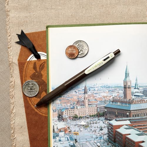 Zebra Pen SARASA Clip Retractable Gel Pen, 0.5mm Fine Point, Light & Dark Assorted Vintage Ink Colours, Water Based, Ideal for Office and School, Journal, Note Taking and Planner Use, 10-Pack (47510) by Zebra Pen - Image 6