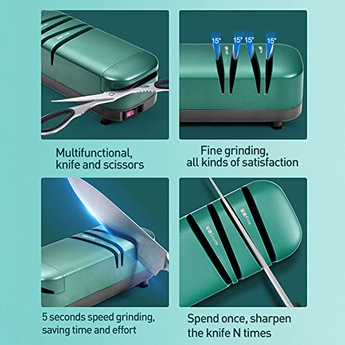 WWFAN Messerschärfer, Elektrischer Messerschärfer Multifunktionaler Haushalt Fast Spitzer Automatische Messerschleifer… – Bild 8