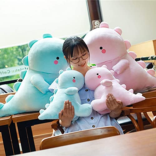 Image of AVS Cute Dinosaur Plush Toys, Fat Dinosaur Stuffed Animals Toys Dolls, Soft Plush Stuffed Dino Plushie, Birthday Gifts for Kids Girl Boys (Blue 20 CM)