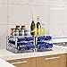 Simple Trending 2 Pack Soda Can Beverage Dispenser Rack, Storage for 48 cans, Stackable Can Organizer with Removable Top Shelf for Kitchen Cabinet and Pantry Storage, Chrome