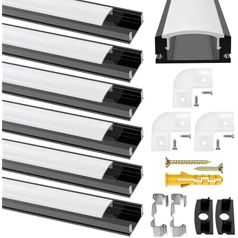 Chesbung U-Shape LED Strip Diffuser Kit Cover