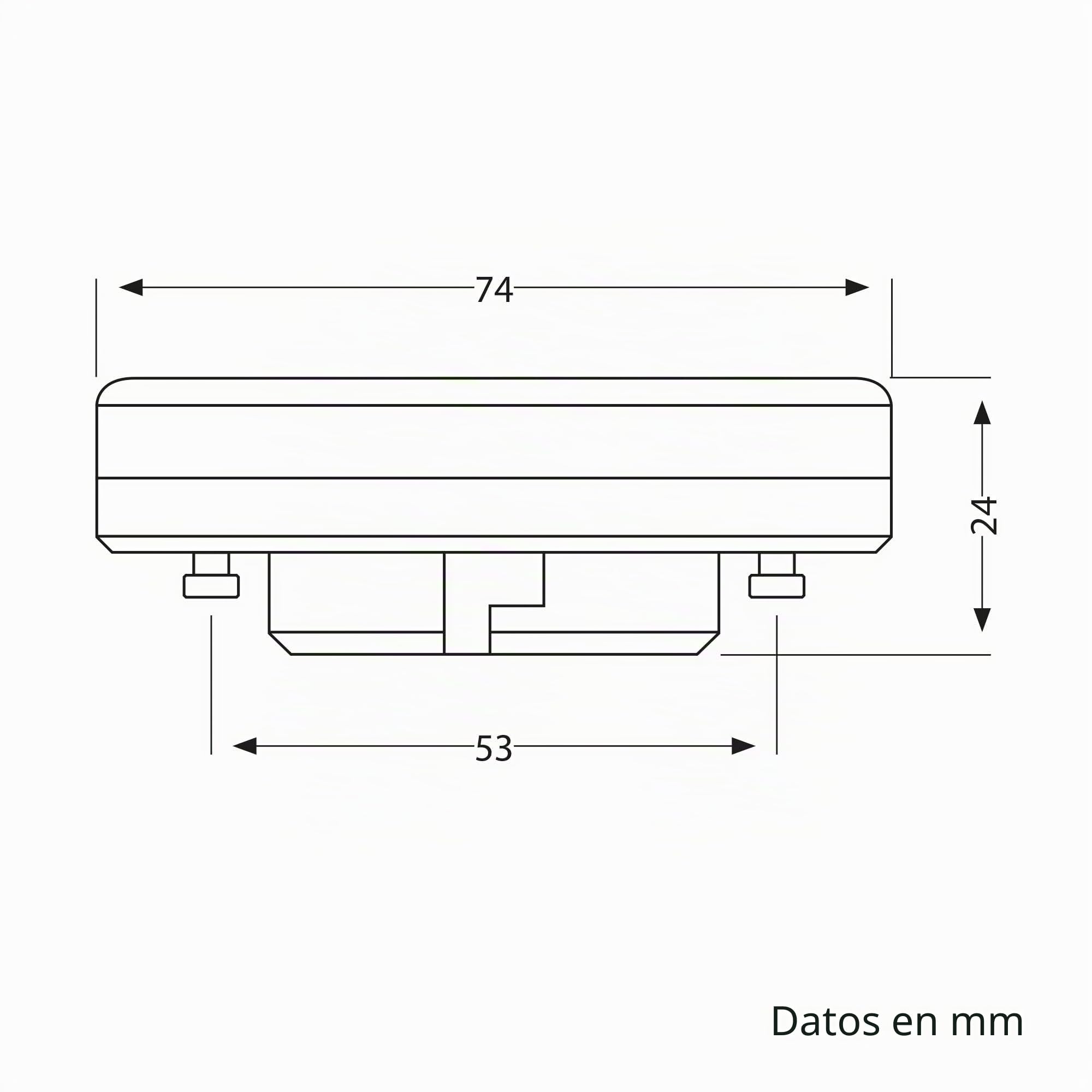 ledscom.de 4 bombillas LED RGB GX53, blanco cálido - blanco frío (2900-6100 K), 6,6 W, 670 lm, 107°, Smart Home, WLAN, Alexa, mate