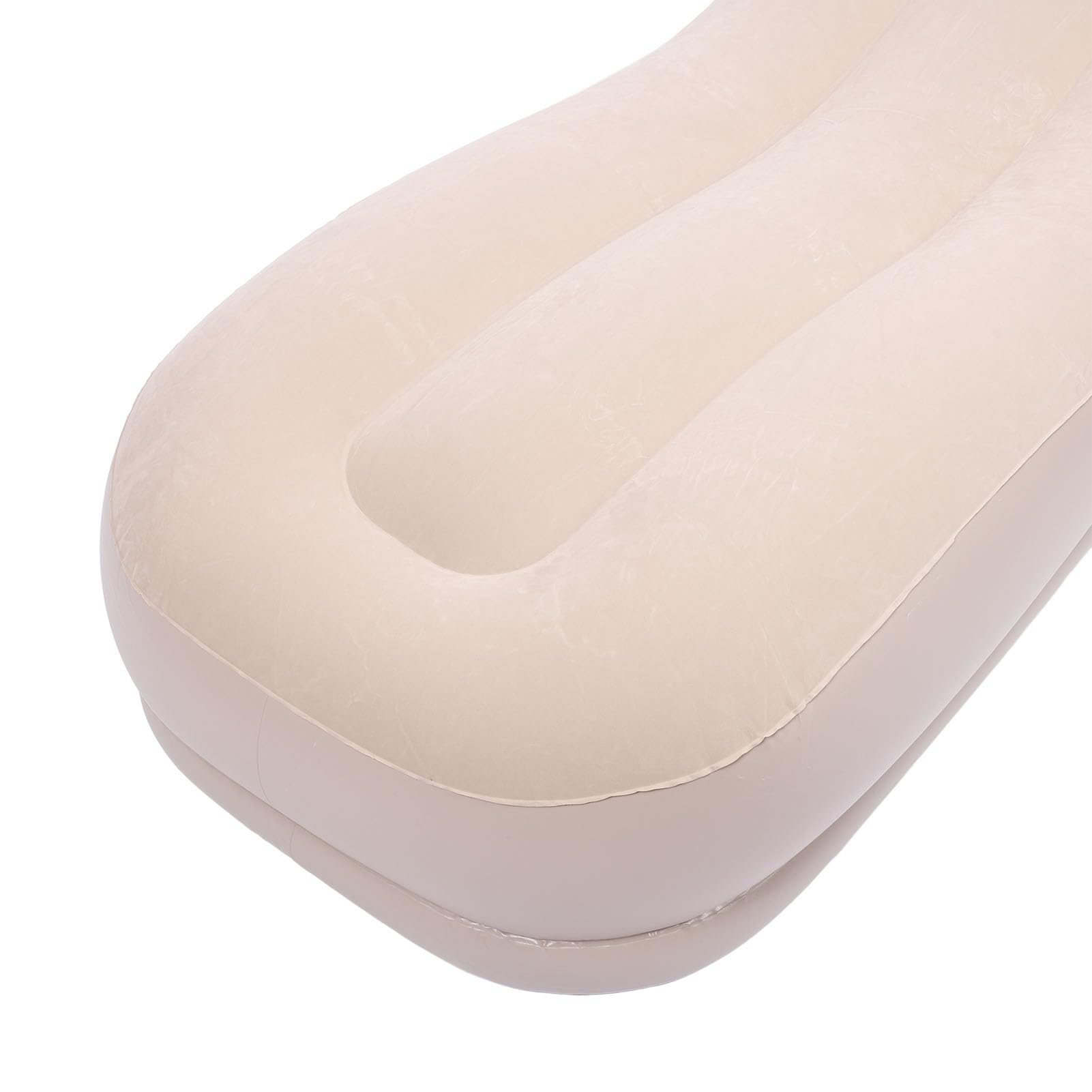 Aramox Sillón Inflable Automático, Sofá Reclinable de Tela Flocada con