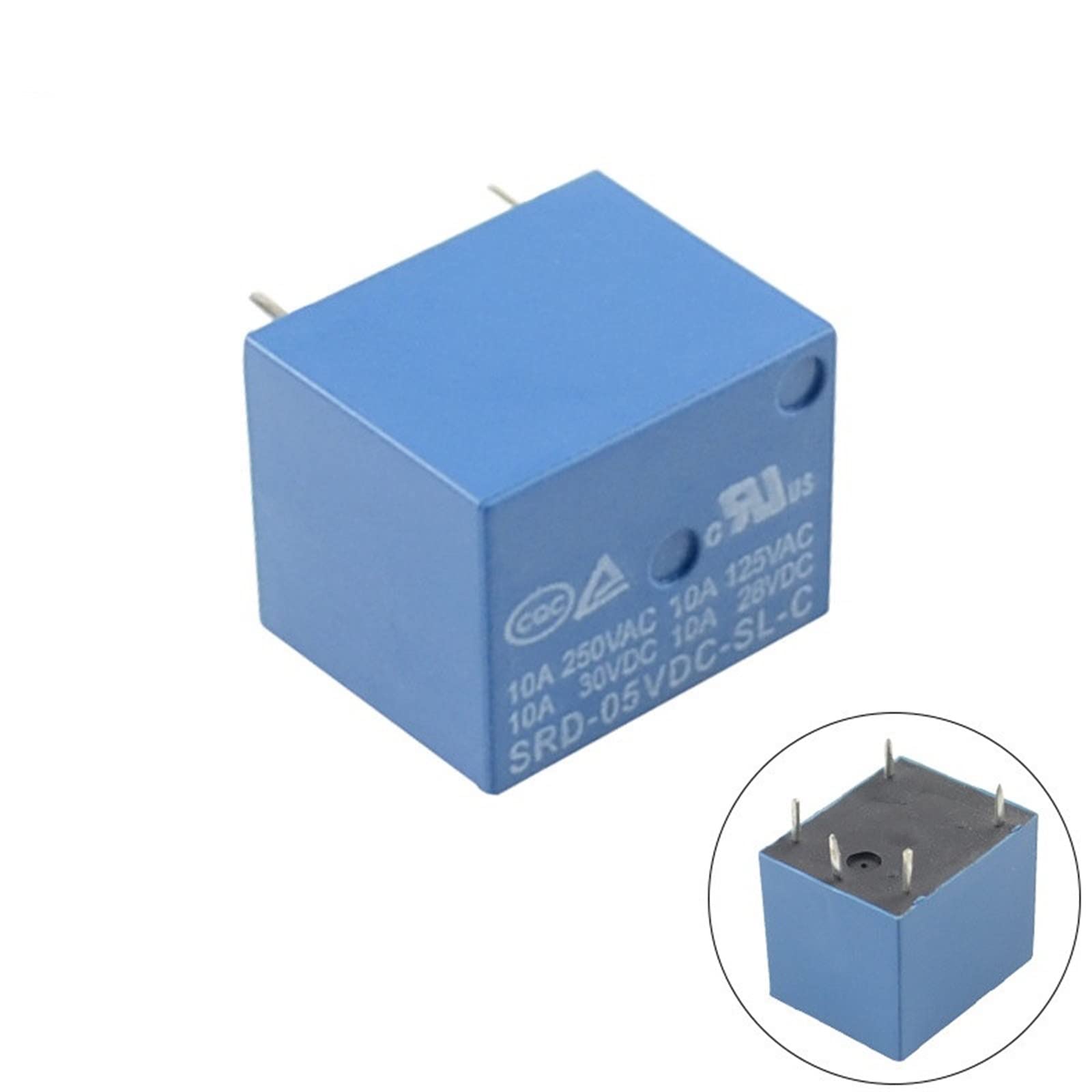 SRD-12VDC-SL-C SRD-24VDC-SL-C SRD-05VDC-SL-C SRD-09VDC-SL-C T73-5V 9V 12V 24V 5-poliges PCB-Leistungsrelais Ersatzteile (Size : DC24V)