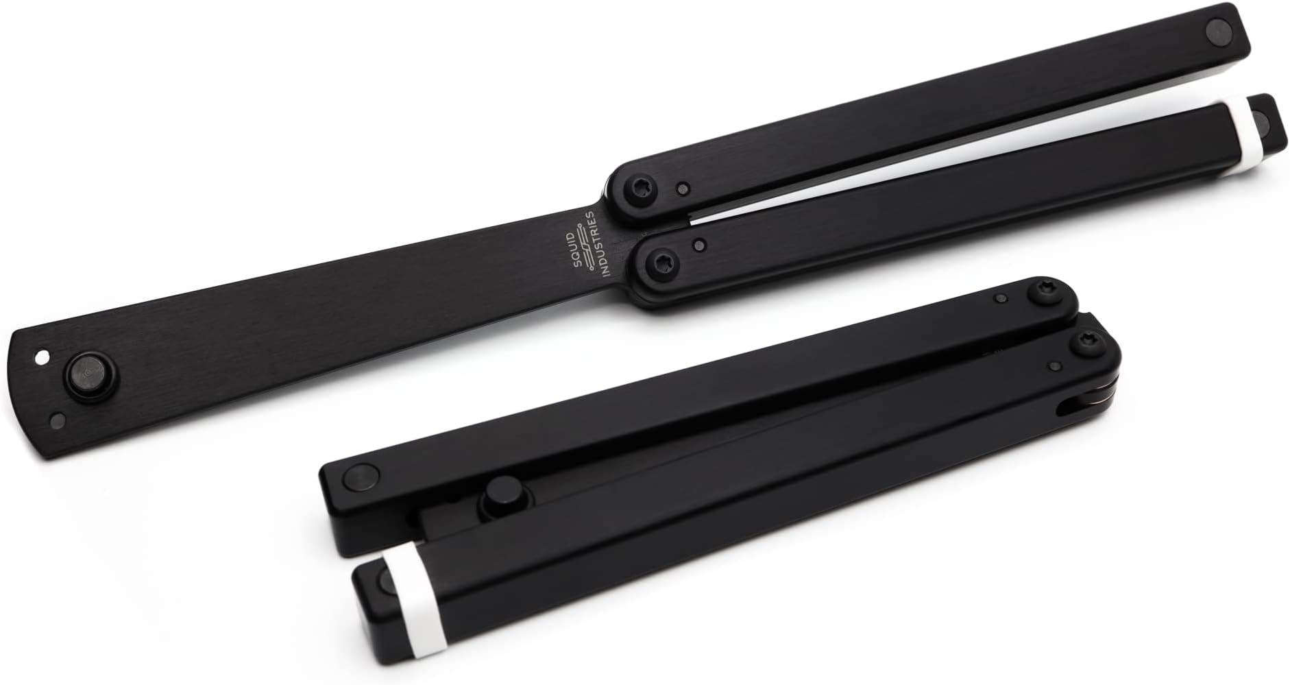 Squid Industries Squiddy-B Plastic Balisong Trainer, Durable Plastic Handle With Exceptional Weight Distribution, Easy Going and Safe Practice for All Beginners