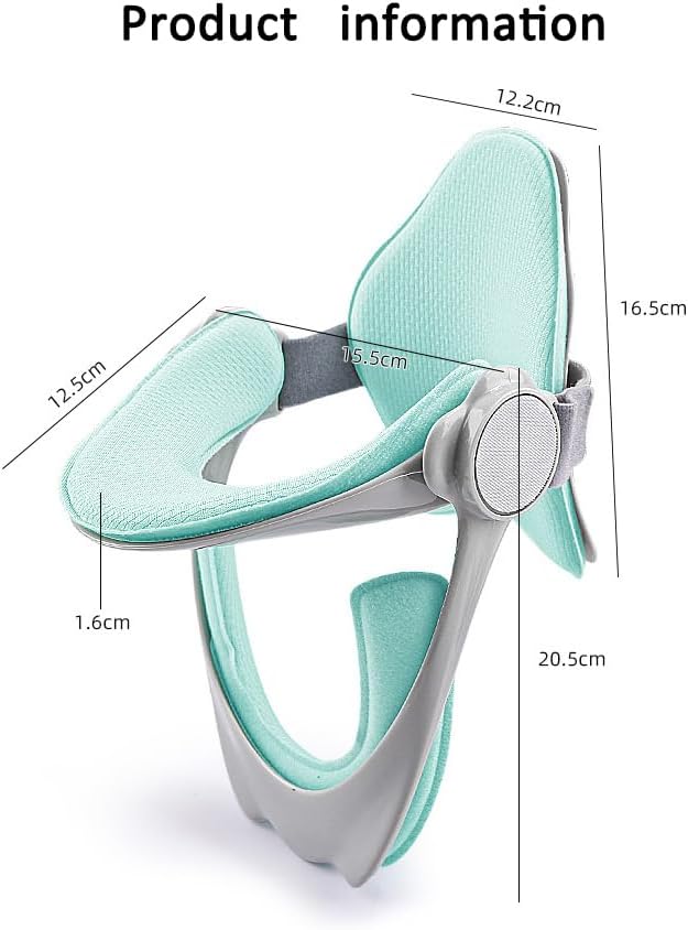 Miniatura 2 de Soporte de cuello para dolor y apoyo de cuello, cuello cervical ajustable en 360, dispositivo de tracción de cuello suave, estirador de cuello,