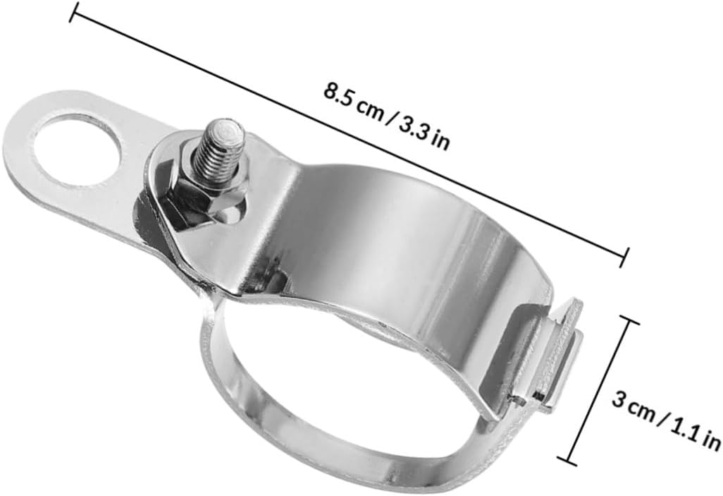 Motorcycle Turn Signal Mount Bracket Clamp 2pcs Universal Fork Indicator Brackets Motorcycle Accessories Compatible with Harley for Fork Relocation