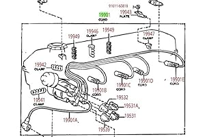 Toyota Genuine 90919-21528 Distributor Ignition Wire Cable Set