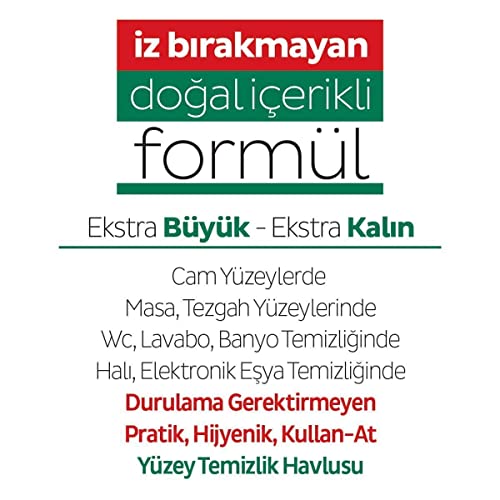 Sleepy Easy Clean Yüzey Temizlik Havlusu&Mendili Seyahat Boy 6x2x15 (180 Yaprak)