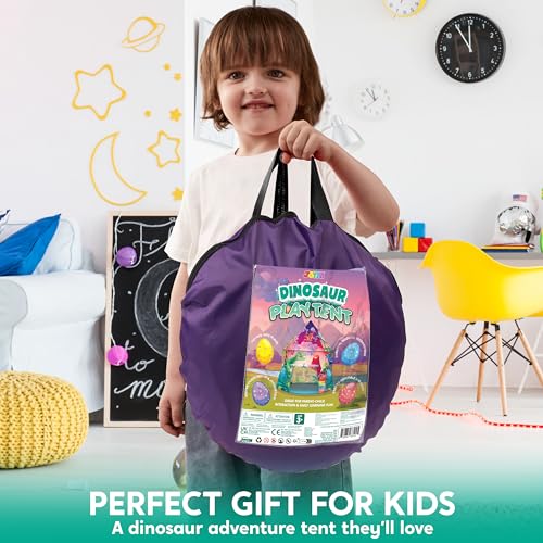 Image of JOYIN Dinosaur Children's Tent for Indoor Play Tent Kids Pop Up Play Tent Kids Indoor Outdoor Space Tent Portable Children's Play Tent with Carry Bag Gift for Children