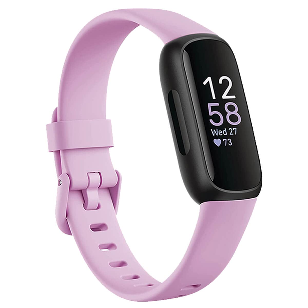 honecumi Strap Compatible with Fitbit Inspire 3 Replacement Band Women Men, Inspire 3 Soft Silicone Strap Classic Adjustable Watch strap Sport Replacement Accessory Stylish Bracelet, Large/Purple