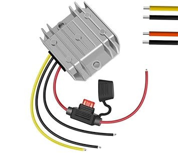 12v to 5v 10A 50W 24V to 5v Step-Down Converter, Reducer, Power Converter Mini Module IP68, with Fuse