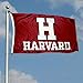 Harvard Crimson Athletic Logo Flag