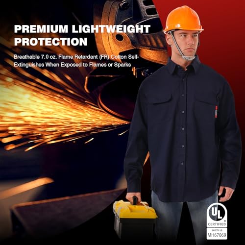 SKSAFETY 7oz Cotton FR Shirt