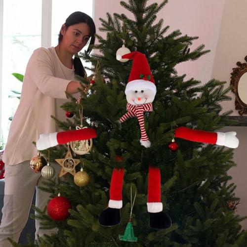 Decoración de árbol de Navidad de brazos largos que evita caídas 4