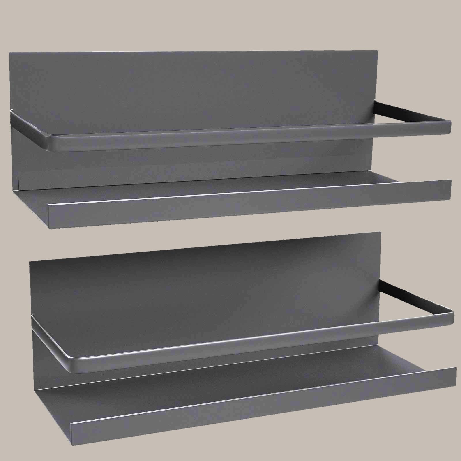 Dkriva Kitchen Racks Shelves Storage Magnetic Shelf Fridge Side Storage Spice Rack Kitchen Organiser Accessories Items Kitchen Shelf Rack Washing Machine Storage Rack (Pack Of 2)