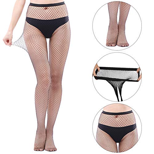 HOVEOX 9 Pairs Fishnet Stockings - Patterned Lace Tights Thigh High Pantyhose4