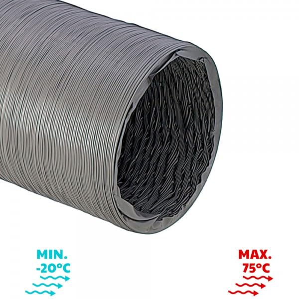 Vecamco clima plus - Tubo flexible pvc simple diámetro 305