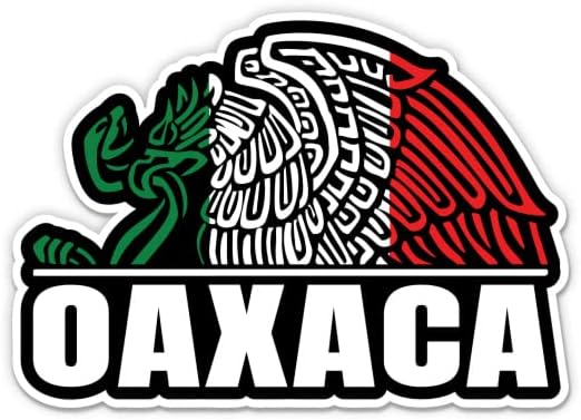 Oaxaca Mexico MX Bandera - Adhesivo de vinilo para parachoques de ventana de coche, portátil, 5 pulgadas