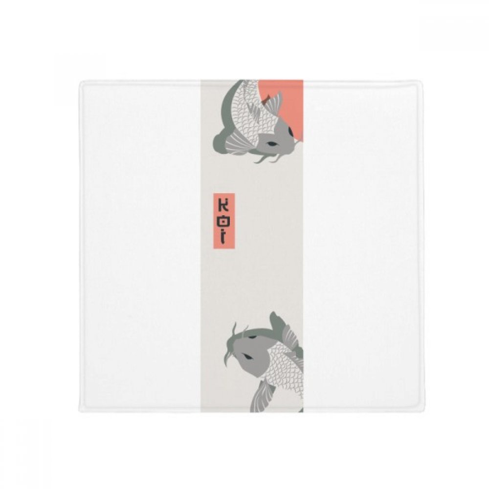 Tapis de sol poisson asiatique 50x50cm antidérapant pour animaux et cuisine