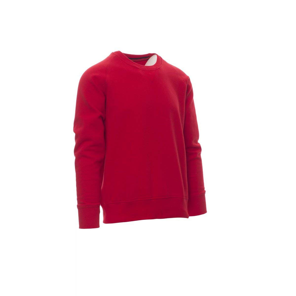 Payper Mistral+ Sweat Ras du Cou pour Homme à Manches Longues Raglan mélange Coton Poignets Taille en cône élastique Rouge
