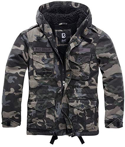Brandit M65 Urban Giant Parka pour homme, veste d'hiver, style vintage, pour l’extérieur, de taille S à 7XL, Motif camouflage Foncé, XXXXXXL