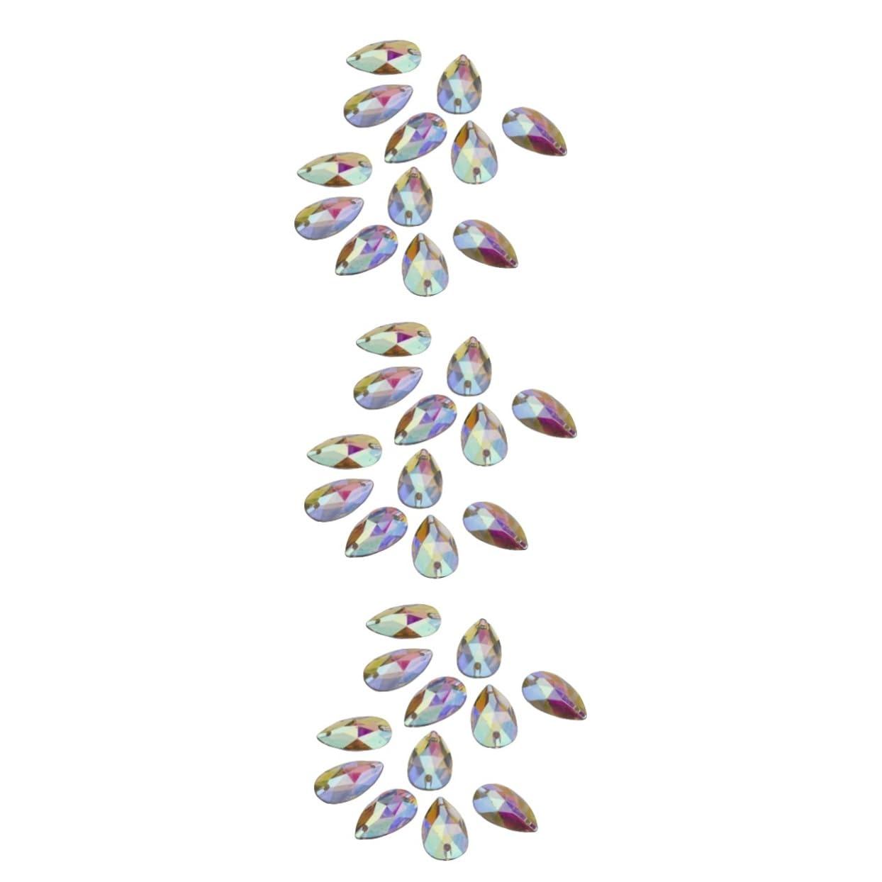 Strass résine forme de eau Operitacx de 300 pièces à dos plat pour scrapbooking