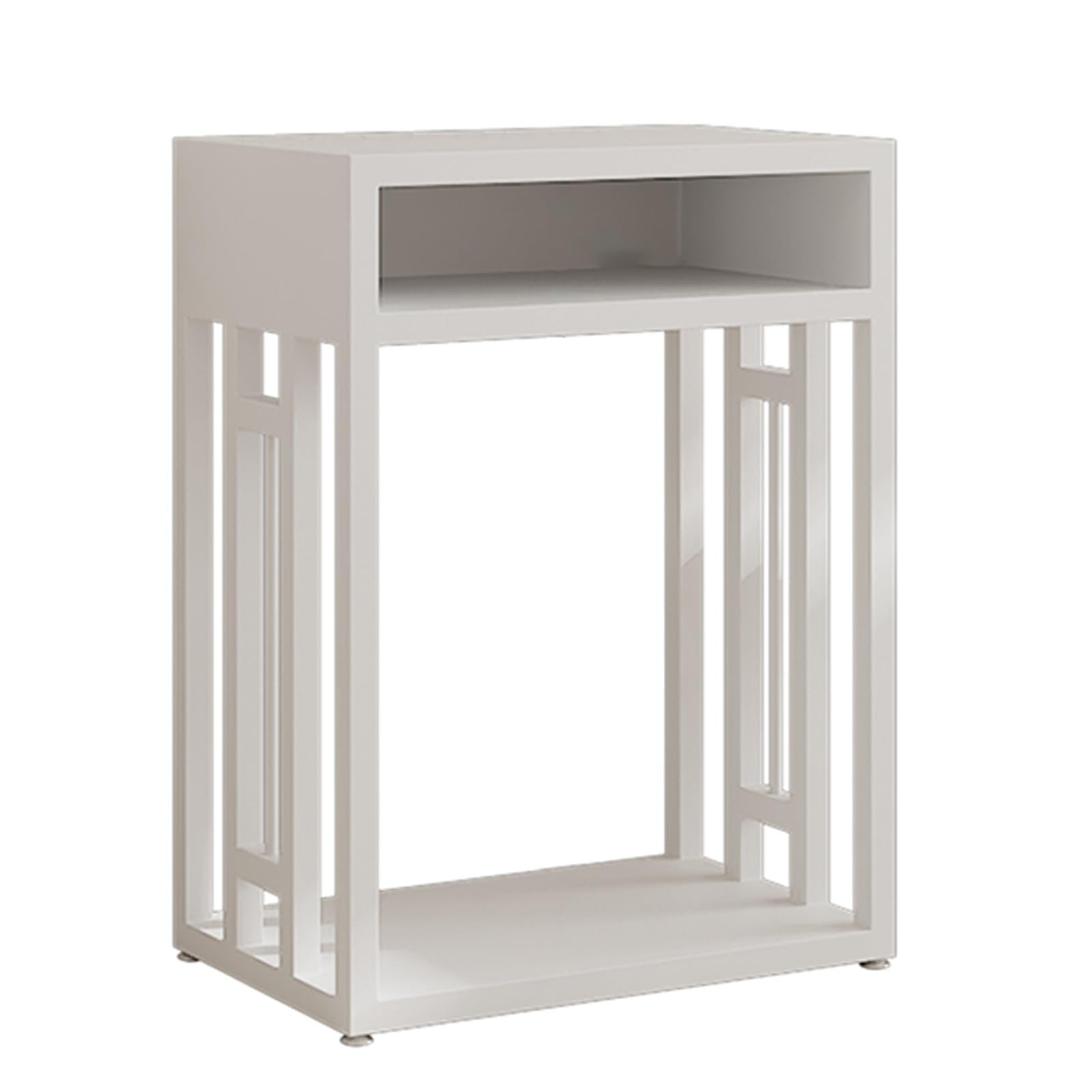 Support pour aquarium en acier blanc 50x30 cm en métal résistant