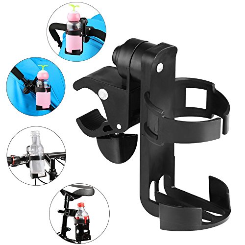 AumoToo Kinderwagen Getränkehalter, 360 Grad Rotation Bike Flaschenhalter Universal Getränkehalter für Kinderwagen, Kinderwagen, Fahrräder, Mountainbike und Rollstuhl Cover