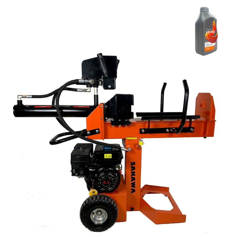 SAKAWA Astilladora Troncos Leña AS15TG + Aceite 4 Tiempos