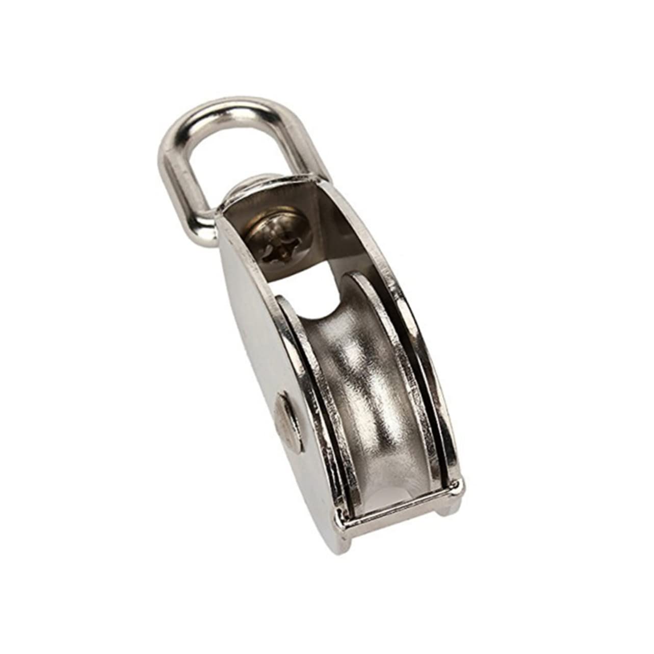 MUCKLILY M20 20mm Stainless Steel Single Wheel Pulley 75kg Max Load 20mm Roller Swivel Industrial Grade