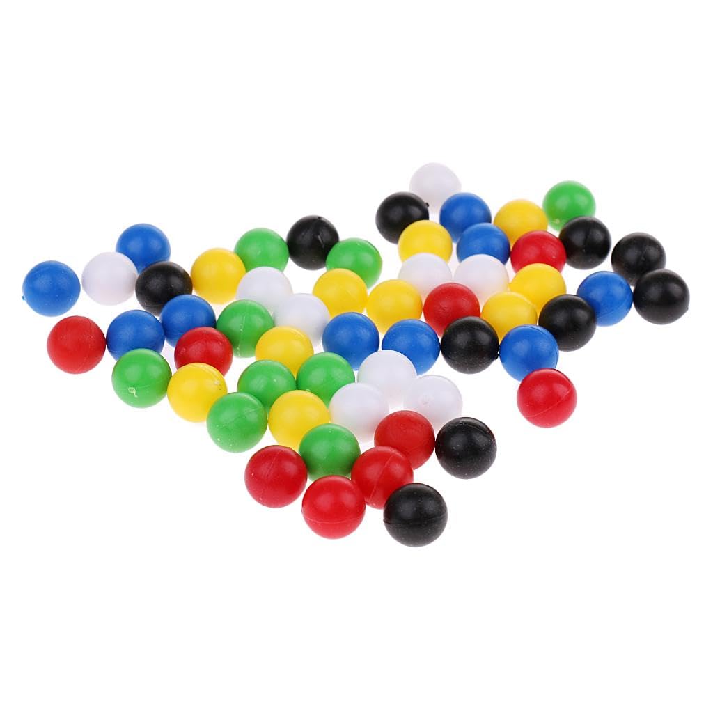 Replacement Balls for Connect 4 Game – 60 Pack 1cm (0.39 in) Acrylic Balls – Sturdy Educational Indoor Game Pieces