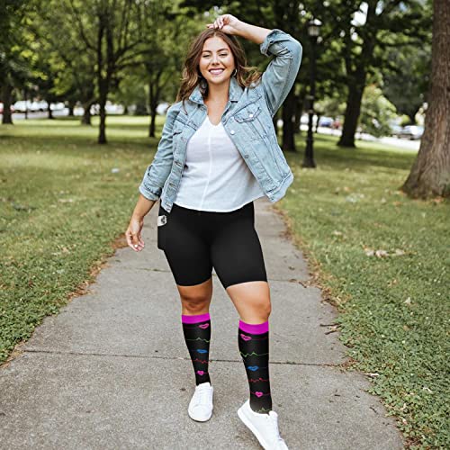 Sioauirt Plus Size Compression Socks For Women Men 20-30 Mmhg, Wide Calf Stockings Best Support For Circulation, Running #TOP6