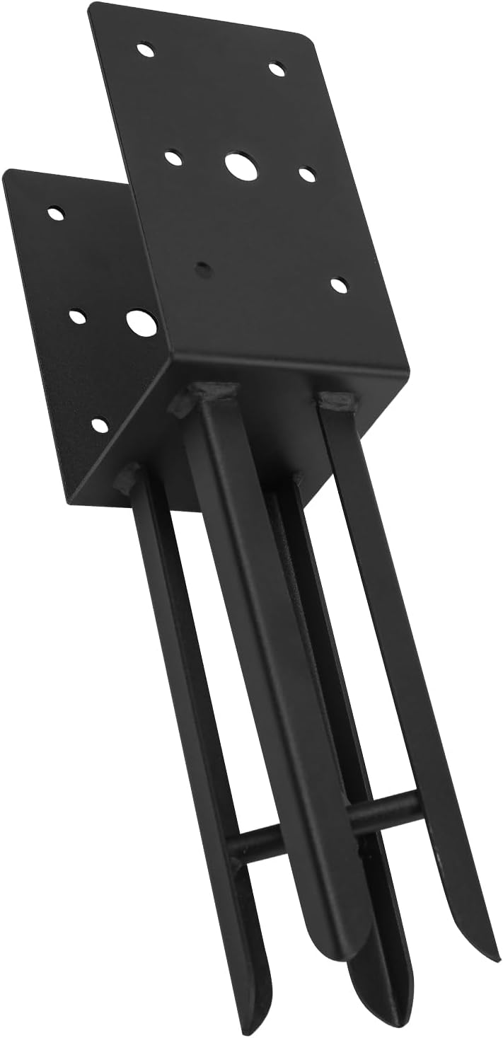 4x 4 Wet Concrete Fence Post Anchor 4 Pcs(Inner Dia 3.6x3.6) Heavy Duty