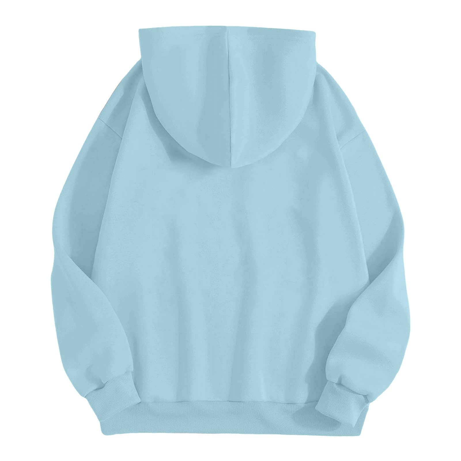 Generico Felpa Donna con Cappuccio Manica Lunga vestibilità Larga Casual | Sweatshirt Tinta Unita Con Tasche E Coulisse Felpe Leggero Traspirante Sportivi Per Attività All'Aperto Escursionismo Corsa