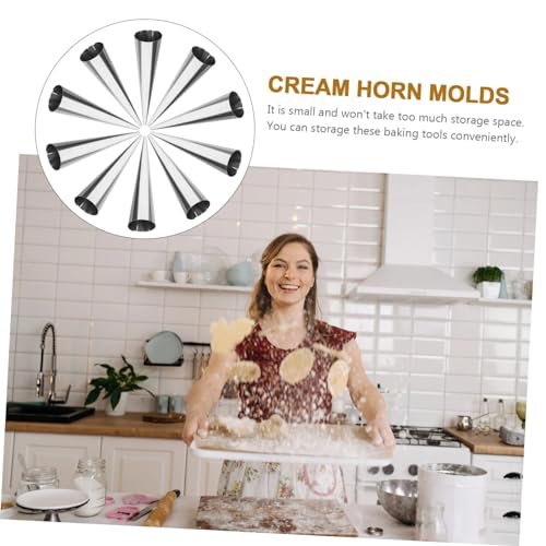 Set de 10 moldes de acero inoxidable para croissant miniatura 6