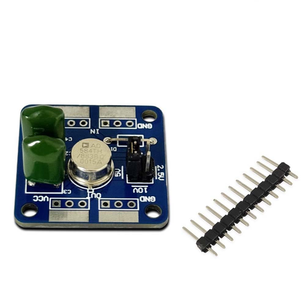 Fuhjythy High Precision Ad584 Voltage Reference Module 2.5V/5V/7.5V/10V Four Precision Voltage Outputs Multifunctional Module