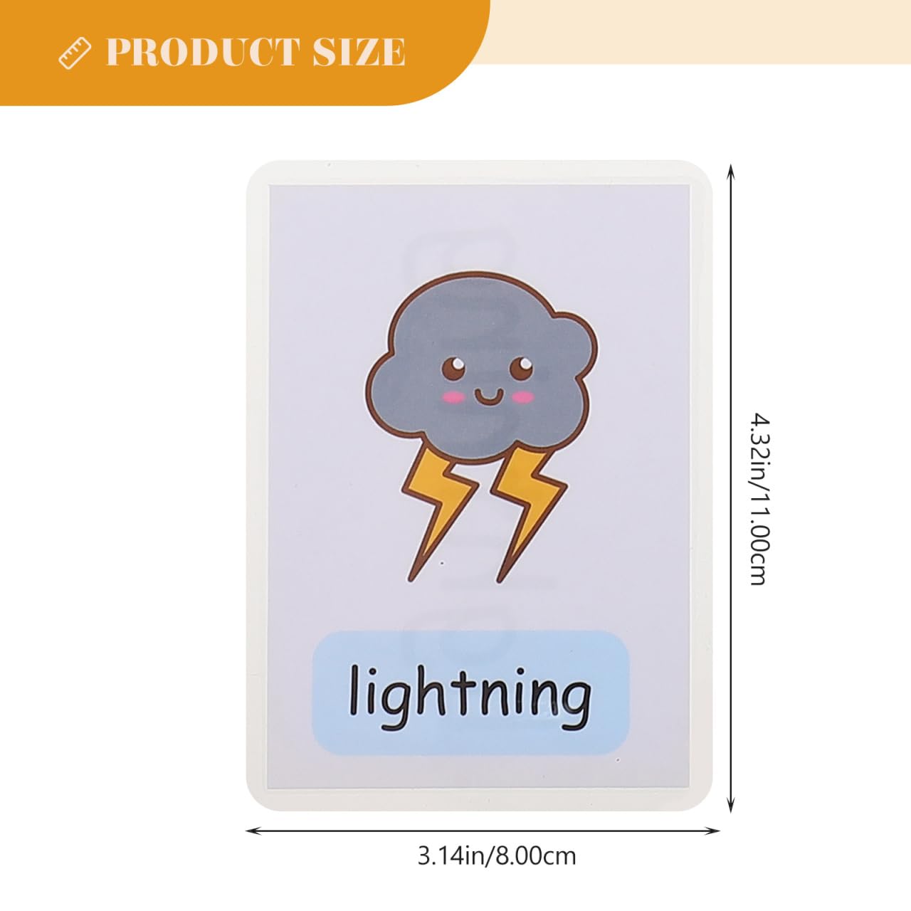 Warmhm 12Pcs Weather Cognition Flash Cards for Boy Girl Portable Learning Cards for Kindergarten Classroom Fun and Engaging Student Supplies - Image 2