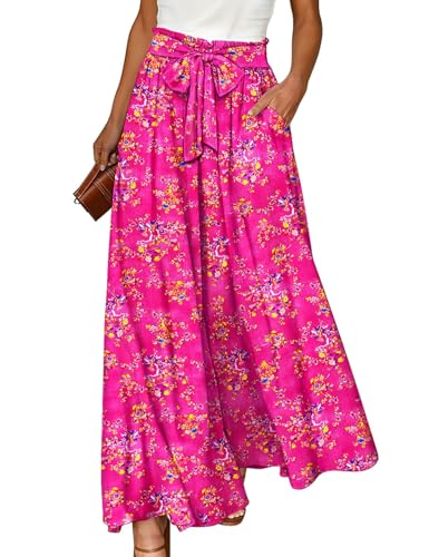 YESNO Women Wide Leg Pants High Waisted Floral Boho...