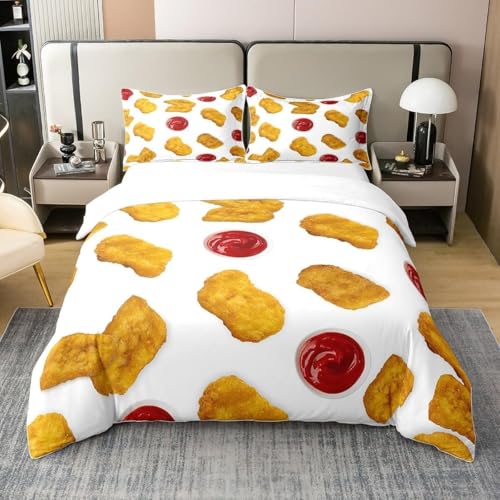 Parure de lit 2 personnes microfibre 110gsm douce avec fermeture éclair rapide - 2