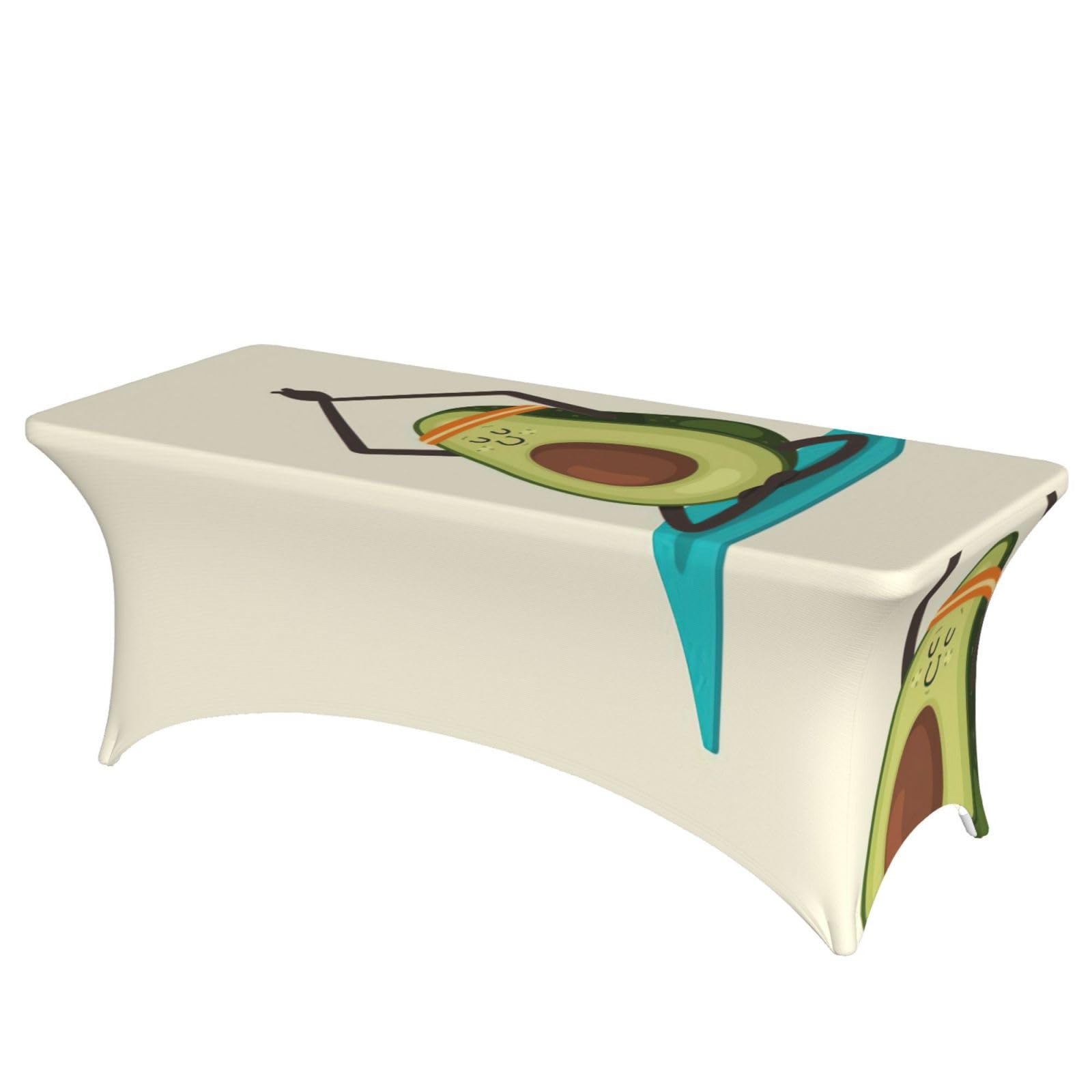 Nappe de table extensible élasthanne 1,8m imprimé avocat