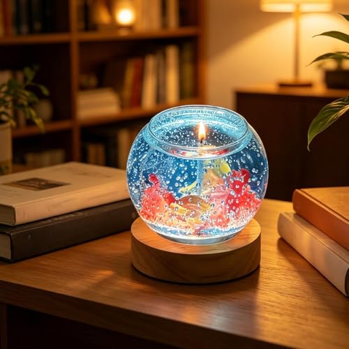 Lámpara de vela para pecera: crea un ambiente de relajación con luz cálida LED 6