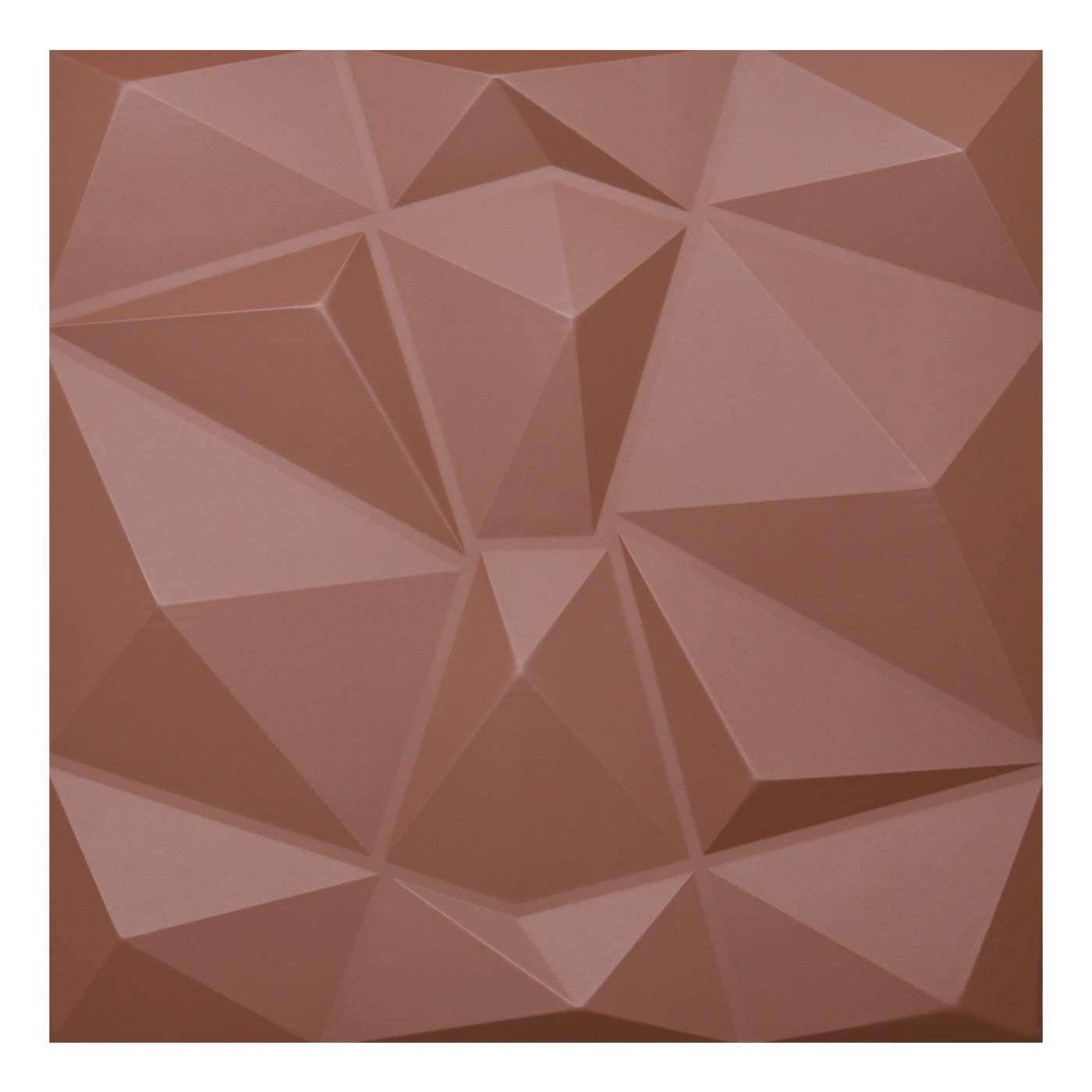 Art3d 3D Leather Tiles Decoartive 3D Wall Panels, Chocolate Diamond 23.6" x 23.6" (6 Pack)