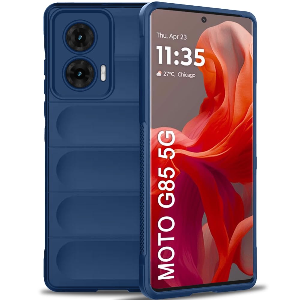 TheGiftKart Liquid Silicon Back Cover Case for Motorola Moto G85 5G | Shockproof Military Grade Protection | Micro-Fibre Cloth On Inner Side | Anti-Slip Grip Motorola G85 Back Cover (TPU, Blue) (B0D8YN6Q8L) Amazon Price History, Amazon Price Tracker